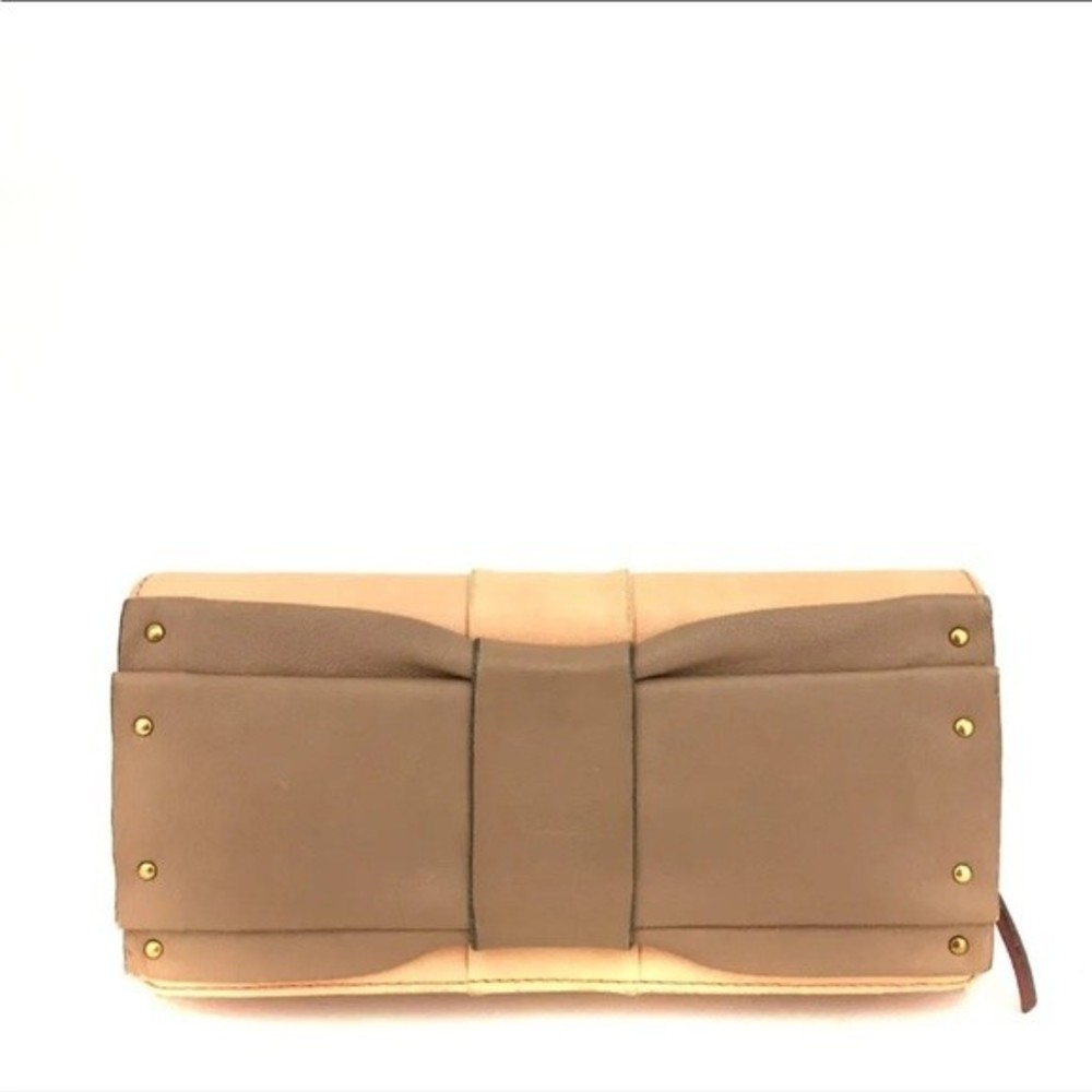 Chloe Ribbon Leather Long Bifold Wallet